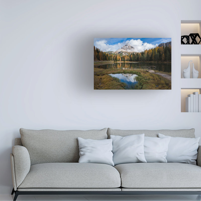 Art sur toile «Ales, lac de Krivec», H 12 po x l 19 po