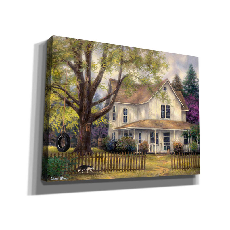 «Simple Country» par Chuck Pinson, art mural sur toile, L 34 po x H 26 po x P 1,5 po