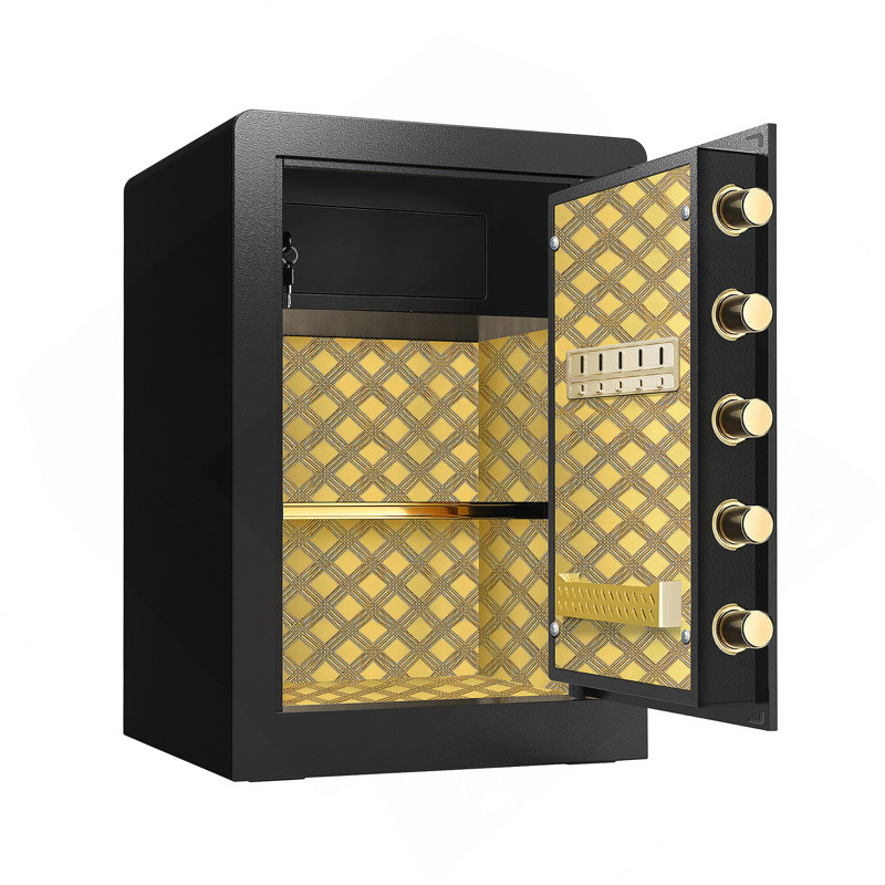 Large Electronic Digital Security Safe With Hidden Code Function Cubic Feet Safe Box With Private Inner Cabinet