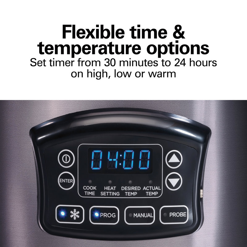 Hamilton Beach® Programmable Defrost Slow Cooker 6 Quart Capacity