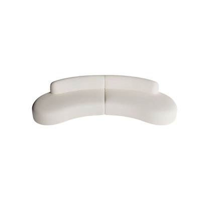 Semi-circular  arc negotiating sofa