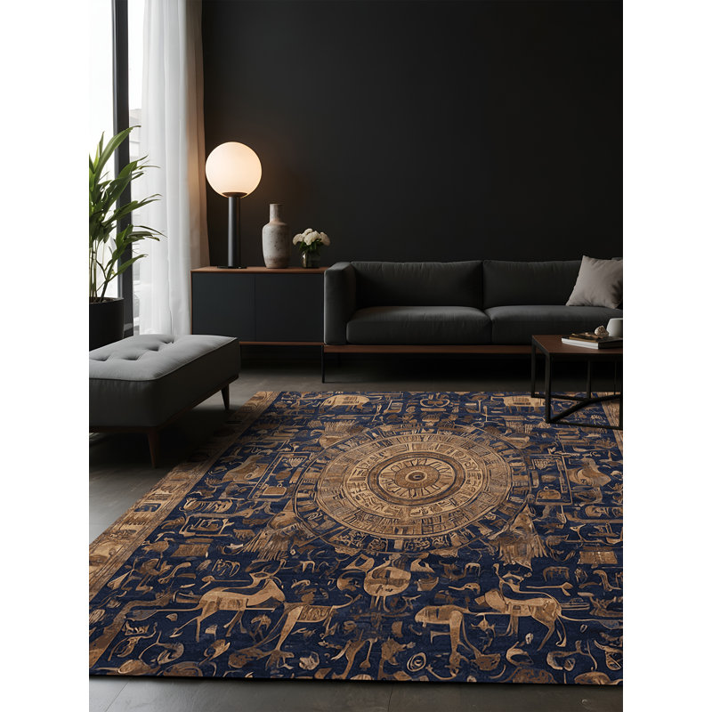 Tapis brun soyeux et moelleux, Rectangulaire 3 pi x 5 pi