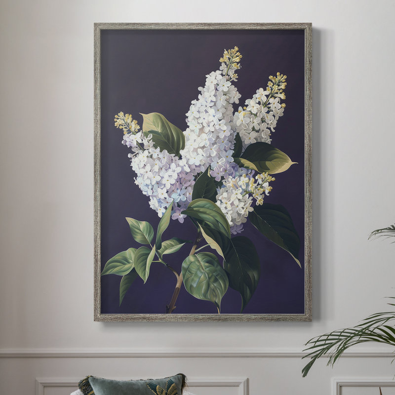 Reproduction encadrée FLORAL Series CCxxxv - bois massif, H 30 po x l 24 po
