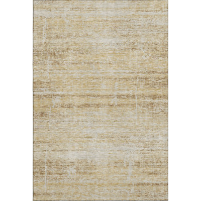 Premium Machine Washable Gerardo Gold Rug