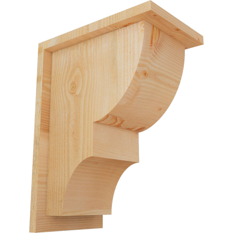 Corbeau Ridgewood avec contre-plaque, H 16 po x l 8 po x P 12 po, Sapin de Douglas, Sciage brut