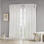 Panneau de rideau simple floral de couleur unie avec ourlet à passants Rosette-28456701-28456703