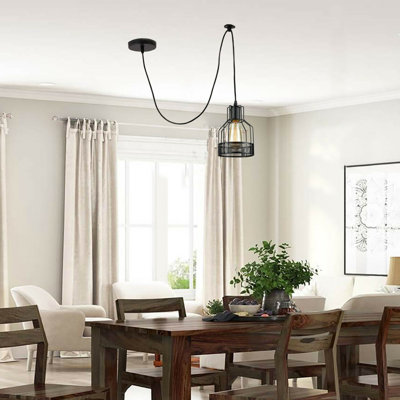 Prestwyck 1 - Light Black Cluster Pendant