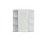 Armoire à pharmacie de salle de bain avec miroir, armoire de salle de bain murale avec porte miroir, 6 tablettes ouvertes, 3 tablettes réglables pour salle de bain