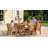 7 Piece Outdoor HDPE Dining Set, All-Weather Patio Table and Chairs W/ Umbrella Hole, Low Maintenance for Porch, Backyard-353954301