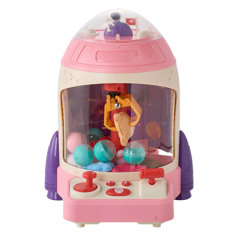Kids Grabbing Clip Claw Machine, Pink/Purple