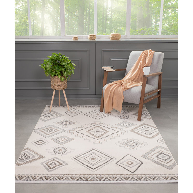 Geometric Area Rug, Rectangle 200 x 290cm