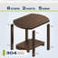 Table d'appoint extérieure 17 po 2 niveaux-870705049