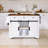 53.7" Drop-Leaf Countertop Kitchen Cart With Towel Rack And Spice Rack & Power Outlet-65773261