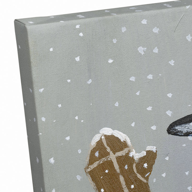 Wintery Snowman - on, H 16 po x l 20 po x P 1,25 po