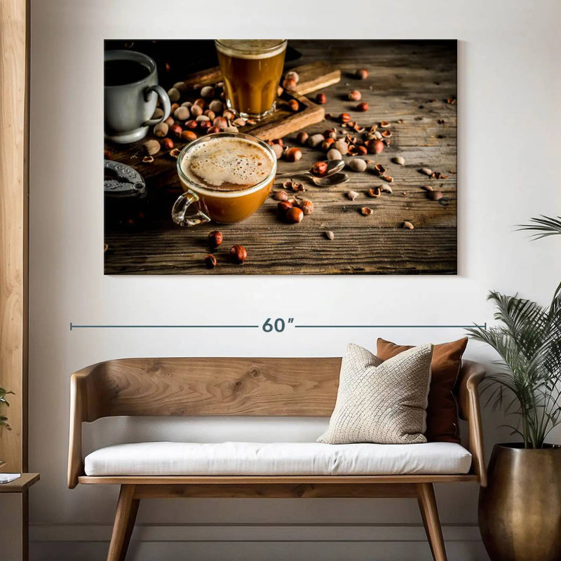 Yarlin Brewed Hazelnut Coffee, 34" H x 51" W