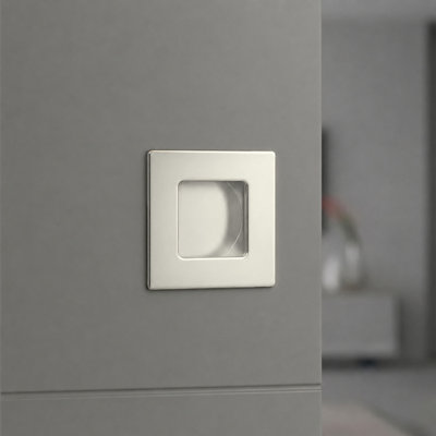 Deltana FPS234U14 Flush Pull, Square, HD, 2-3/4" x 2-3/4", Solid Brass in Polished Nickel
