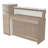 Narayana Rectangle Synthetic Laminate Reception Desk with Filing Cabinet