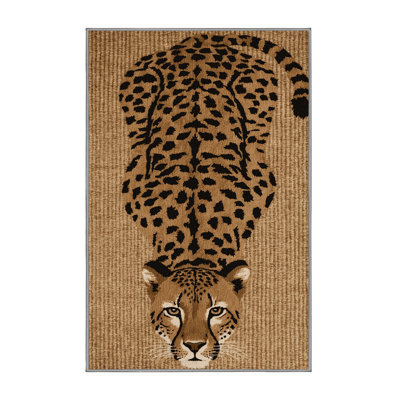  Tapis lavable guépard