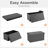 Kesa 30" Wide Rectangle Standard Ottoman with Storage