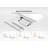 Odbert Tempered Glass Top Height Adjustable Standing Desk, Computer Desk with Drawer and USB Charge-1006698345-1008077176