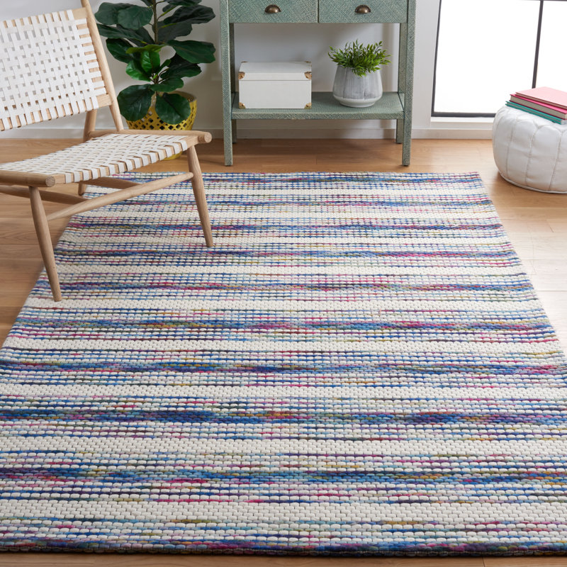 Karbach Hand Loomed Performance Striped Rug, Rectangle 8' x 10'