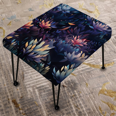 Tranquil Soul Retreat Mediation - Botanical Rectangle Ottoman