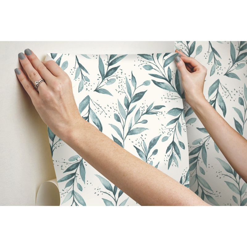 Papier peint adhésif Magnolia Home Branch, Bleu