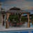 Metal Patio Gazebo with 48 Ft String Lights-95376748