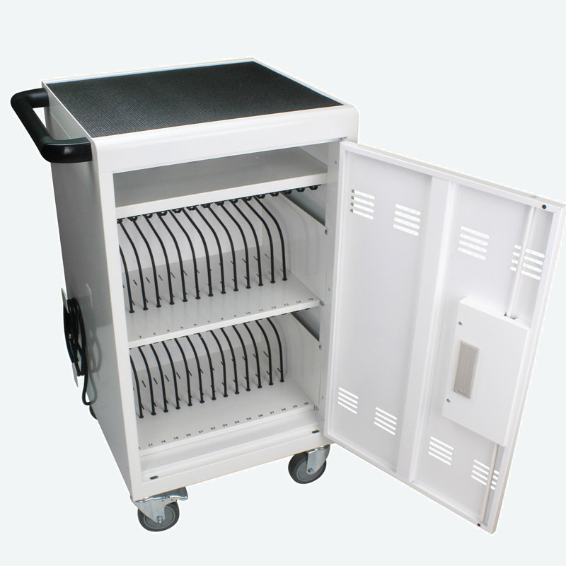 20.86'' Wide Mobile Steel File Cabinet, Antique White