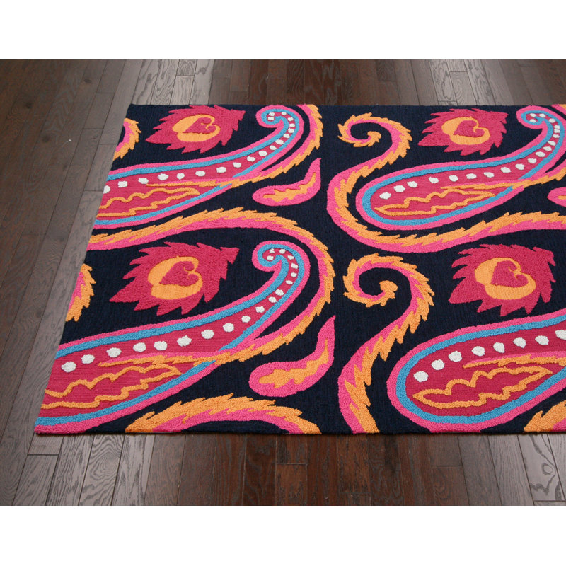Tapis fuchsia Baltique Belinda, 5 pi x 8 pi