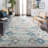 Felty Oriental Ivory/Aqua Area Rug-591792294