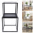 2 PCS Black Frame Nesting Tables