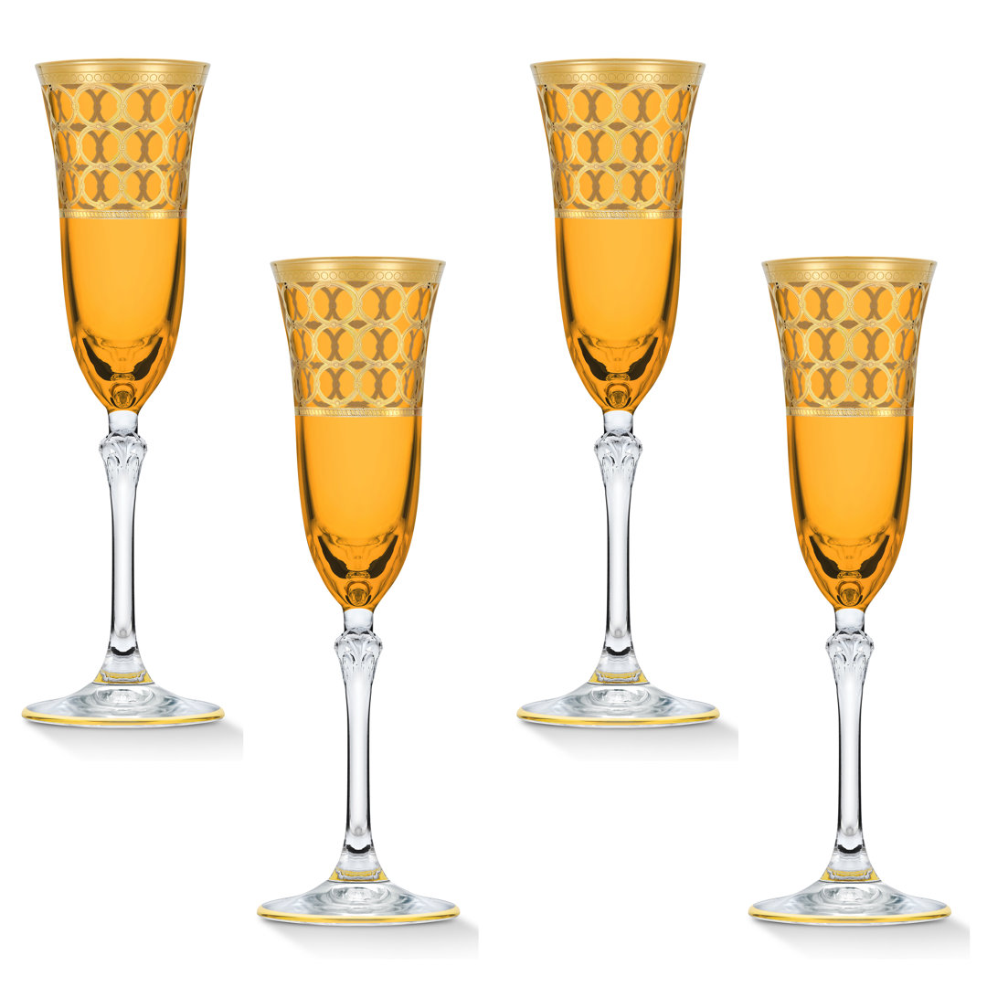 5oz. Flute Set (Set of 4) Lorren Home Trends 