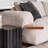 French cream style simple fabric sofa
