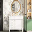 Meuble-lavabo de 30 pouces avec lavabo, 2 tiroirs et porte - Conception fonctionnelle, construction en bois massif, rails de tiroir lisses, lavabo, espace de rangement autoportant de style moderne 30 po, pieds, fonctionnement,-1543324694