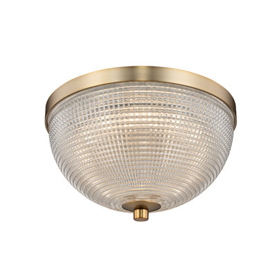 Portland 1 LT Winter Brass Flush Mount Kalco