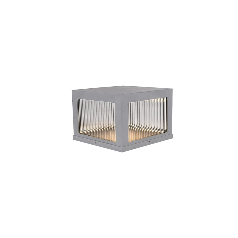 Luminaire à DEL à 1 lumière câblé, Argent, H 14 po x l 14 po x P 10 po