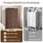 2-piece Set Fluted Tall 7 Drawer Dresser, 51.38" Vertical Storage Chest With Deep Drawers, Modern Wood Clothes Organizer Cabinet, Dressers & Chests Of Drawers With Large Capacity For Bedroom, Entryway, Living Room -1726615874