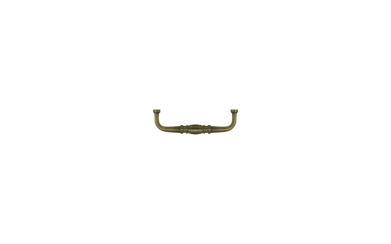 Colonial Bar / Handle Pull, Antique Brass