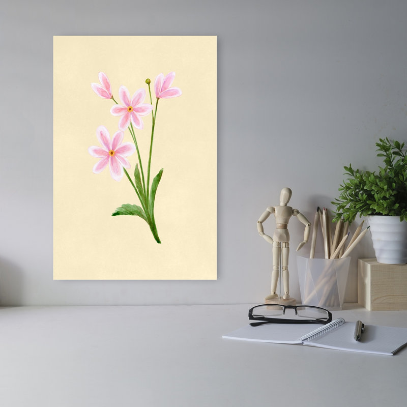 «Delicate Pink Blossoms Delicate Elegant Serene Flower Nature», reproduction d'art murale, 18" H x 12" W