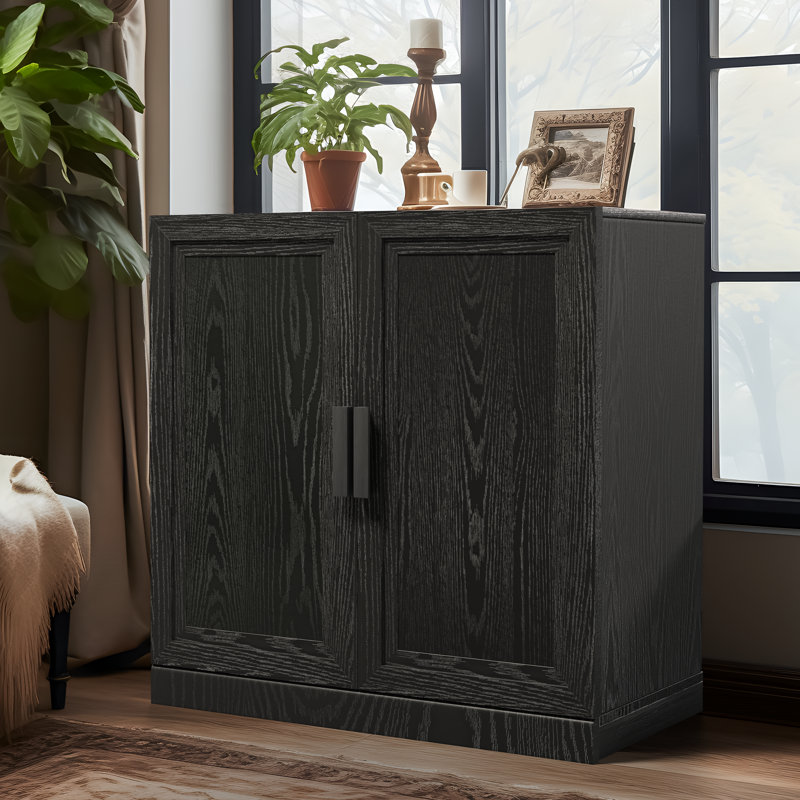 Tonya 2 - Door Accent Cabinet, Black, 31" H x 31" W x 16" D