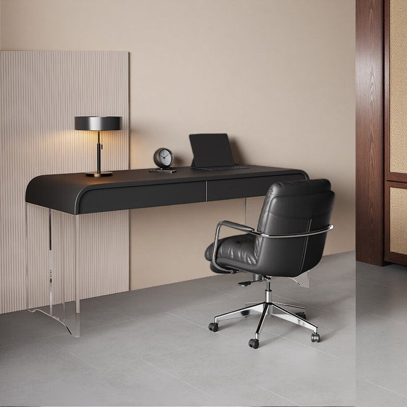 Bureau moderne de style minimaliste, H 29,53 po x l 62,99 po x P 19,69 po