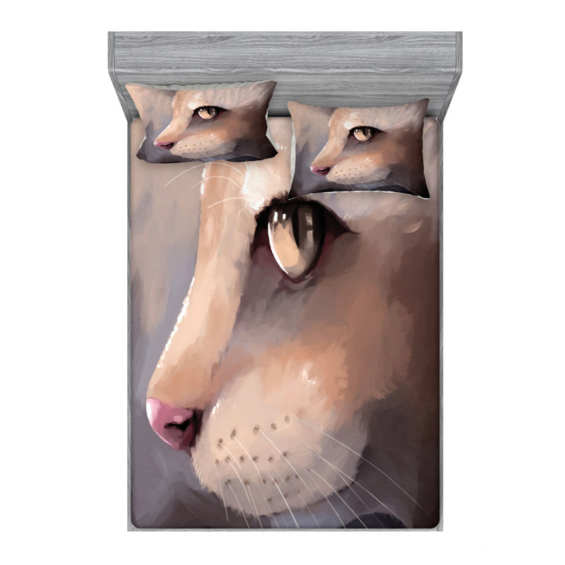Microfiber Sheet Set, Queen Sheet Set with Fitted Sheet