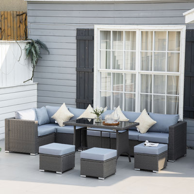 9 - Person Seating Group with Cushions