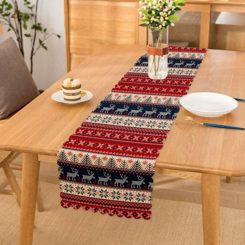 Chemin de table de Noël et des Fêtes, idéal pour la décoration festive