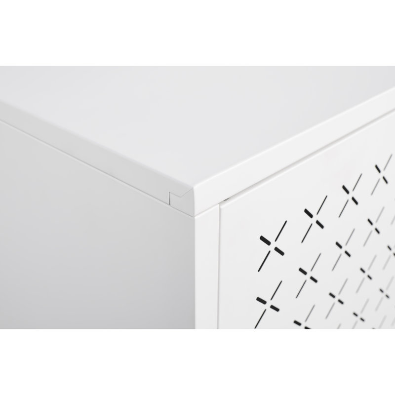 Armoire de rangement pour chaussures à deux portes Grid