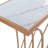 Seraphine Console - Golden - White Marble Top