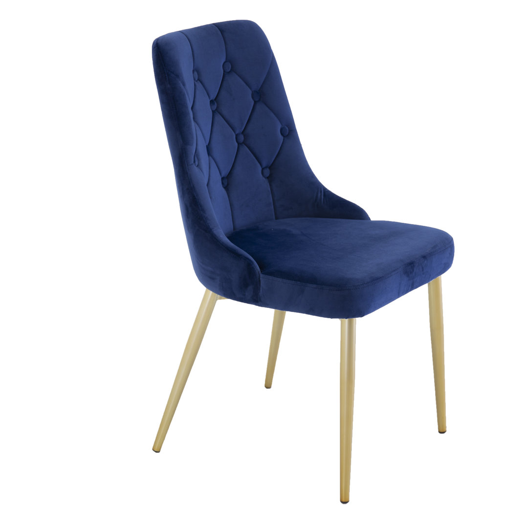 Brayden 47cm H Velvet Upholstered Side Chair