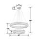 Mystic Single Light Metal Dimmable Tiered Chandelier