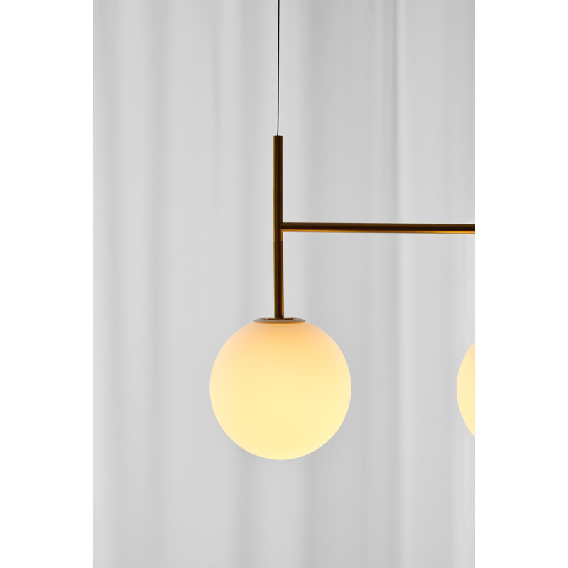 TR Bulb Series 4 - Light Pendant, Matte Opal, Polished Steel